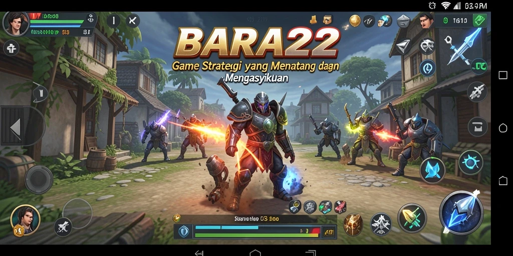 Tangkapan layar gameplay <strong>BARA22</strong> menampilkan aksi strategi yang mendebarkan.