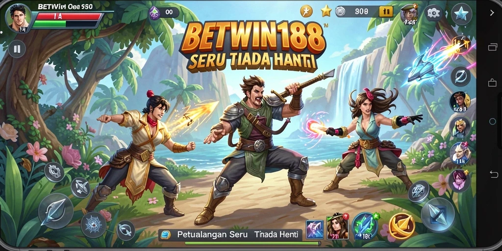 Tampilan gameplay BETWIN188 dengan aksi petualangan yang mendebarkan.