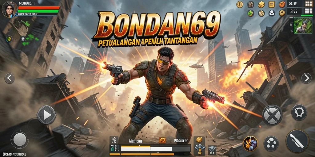Screenshot utama BONDAN69 menampilkan aksi seru dalam permainan.