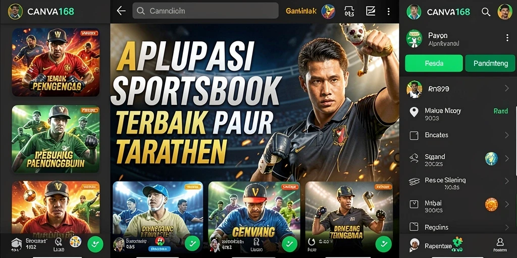 Tampilan gameplay menarik dari aplikasi Sportsbook CANVA168.