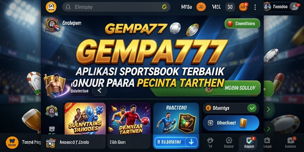 Tampilan gameplay Sportsbook yang menarik dan mudah dipahami.