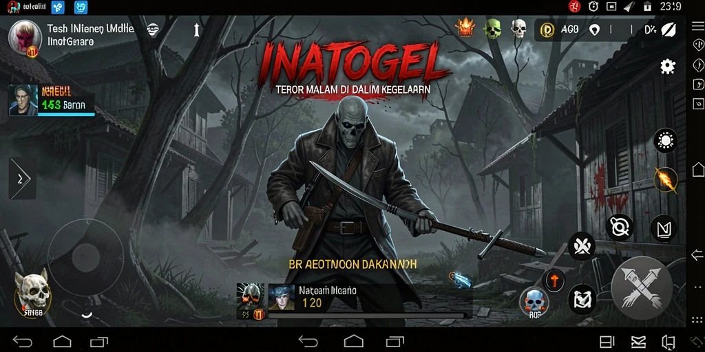 Tangkapan layar dari gameplay INATOGEL yang menyeramkan.