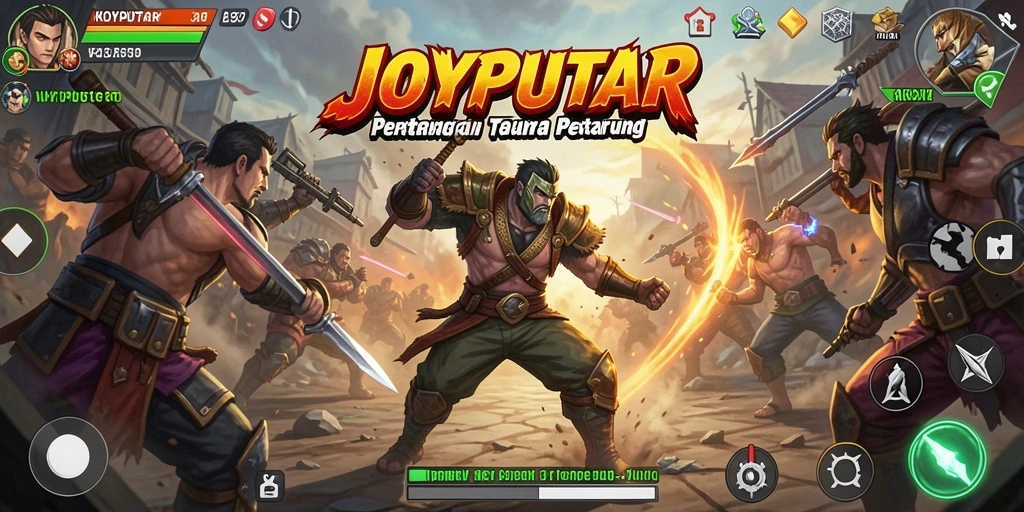 Tangkapan layar gameplay JOYPUTAR menunjukkan aksi pertarungan yang mendebarkan.