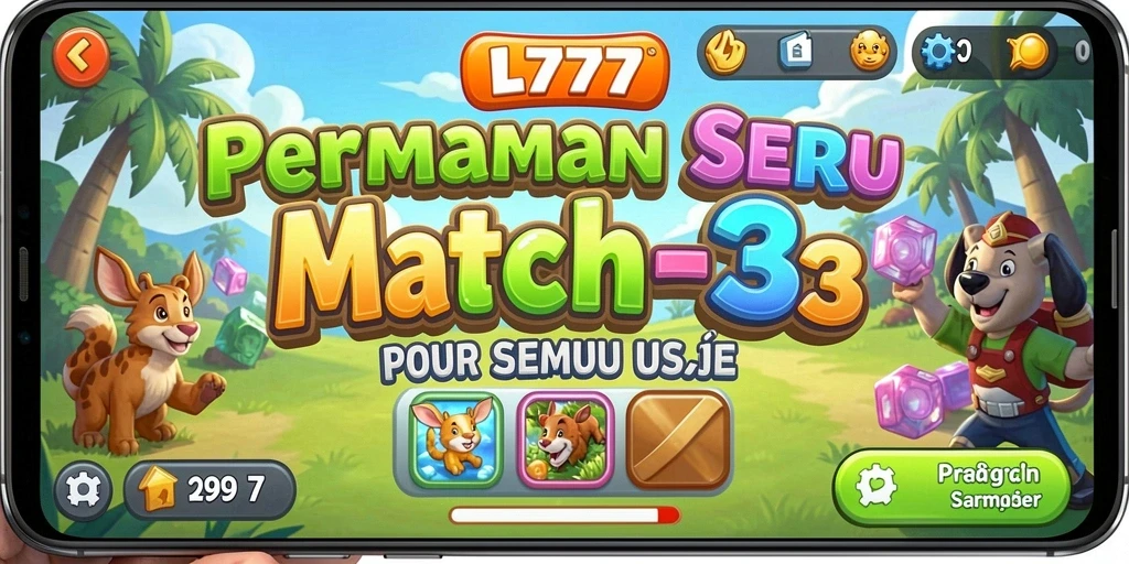 Tampilan gameplay L777 yang penuh warna dan seru.