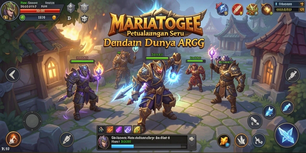 Screenshot gameplay MARIATOGEL menampilkan pertarungan seru di dunia ARPG.