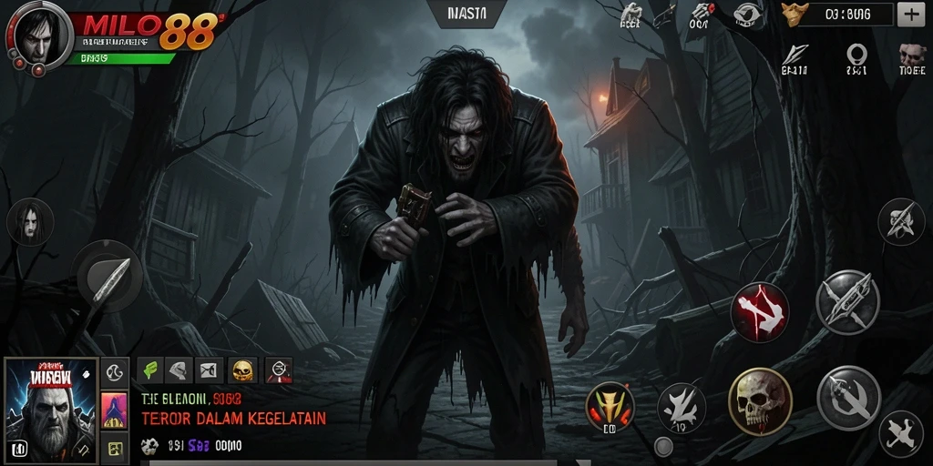 Screenshot gameplay HOROR yang menakutkan dari MILO88.