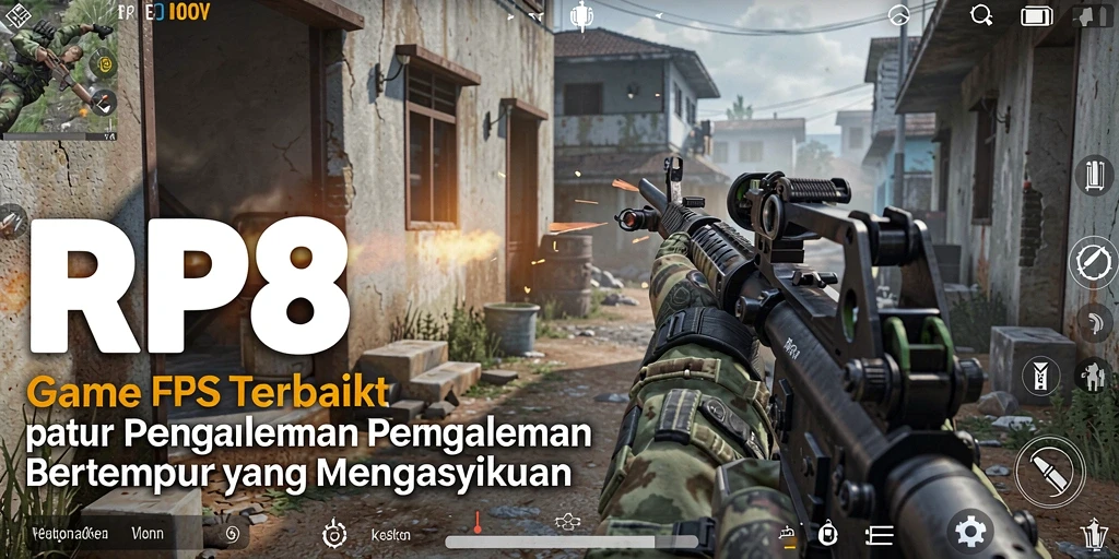 Screenshot menunjukkan aksi mendebarkan dalam gameplay RP8 yang seru.
