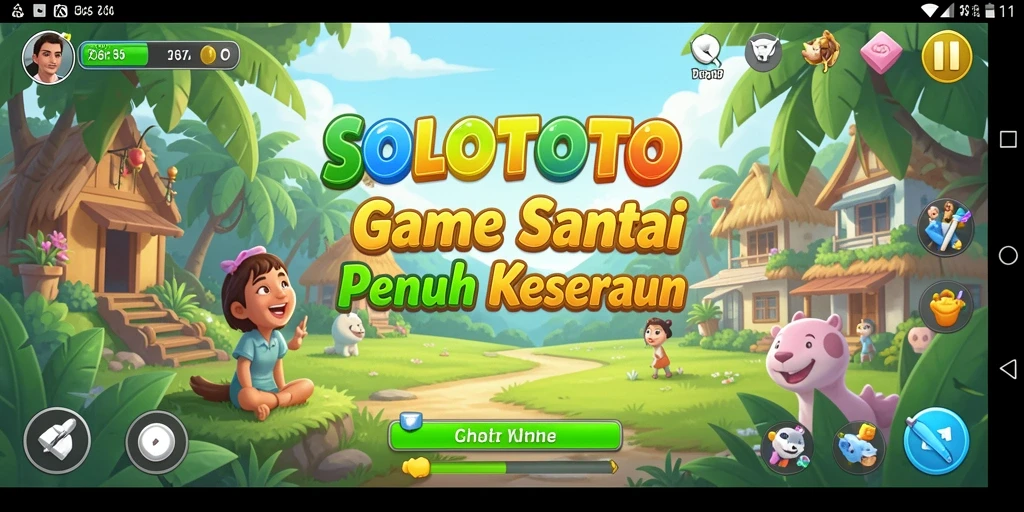 Tampilan gameplay menarik dari SOLOTOTO dengan grafis yang cerah.