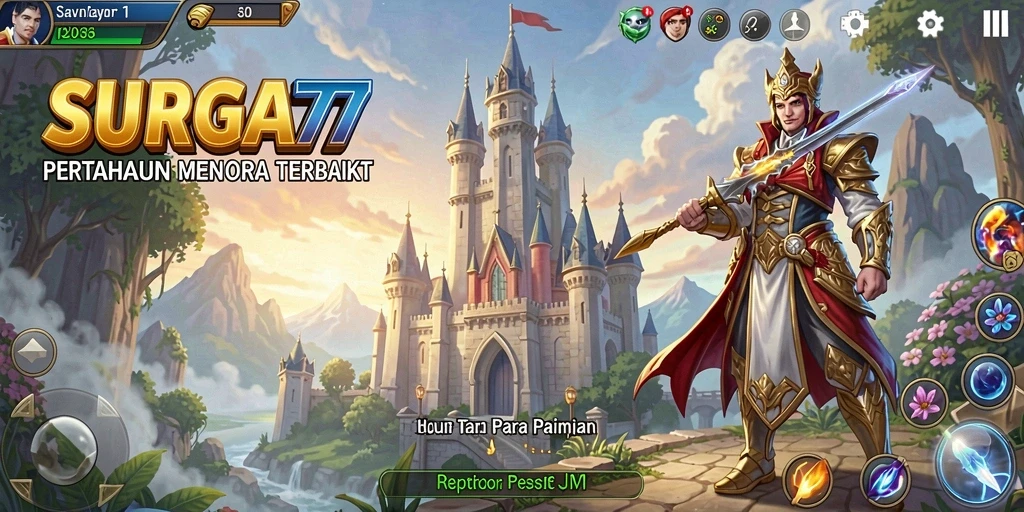 Tampilan gameplay SURGA77 yang mendebarkan dan strategis.