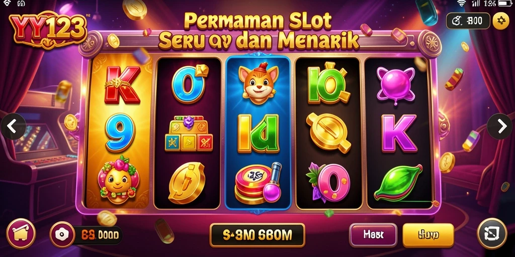 Tampilan gameplay YY123 yang seru dan menghibur di mesin slot.